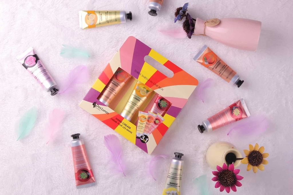 Dos Lunas Hand Cream 3in1 Mango & Lemon & Strawberry (each 30 mL) - Image 2