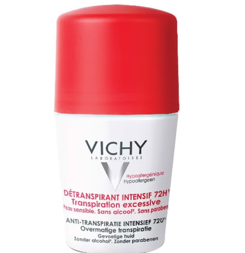 Vichy 72 Hours Stress Resist Anti-Perspirant Deodorant Roll-On For Excessive Perspiration 50ml*