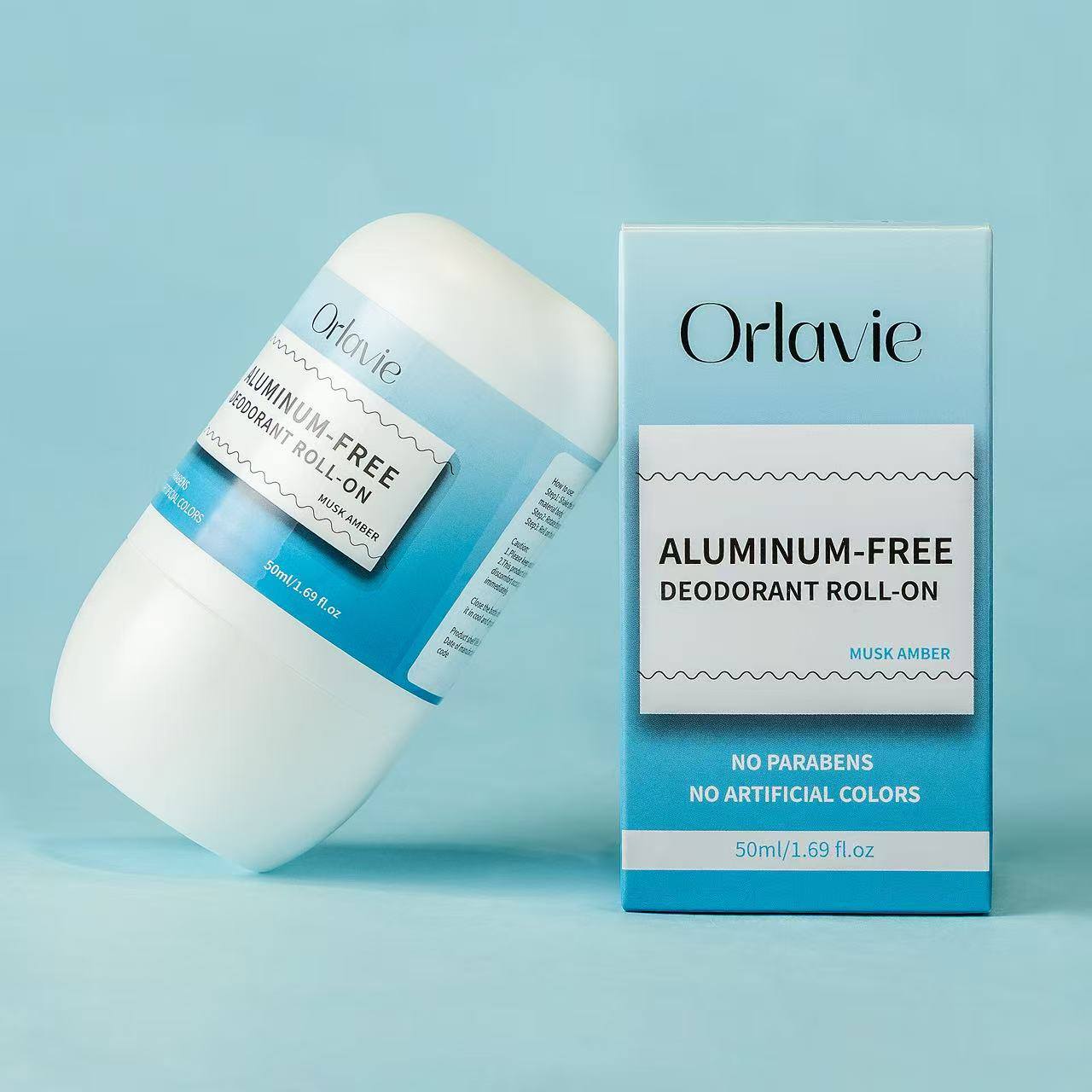 Orlavie Antiperspirant Organic Roll-on Deodorant Musk amber 50 mL* - Image 2